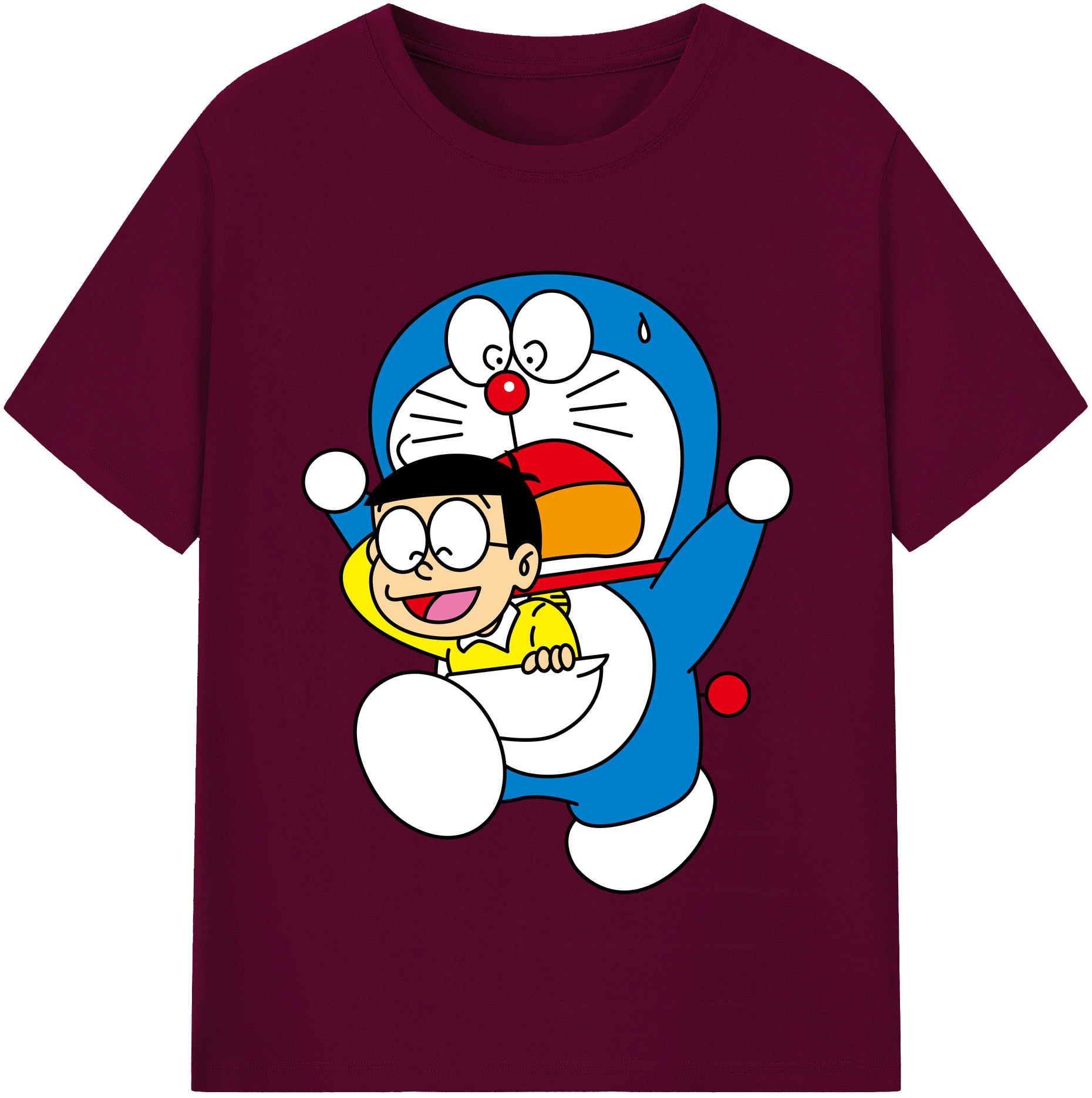 （画像用） ドラえもん Doraemon レディースカジュアルプリントTシャツ（綿100％）